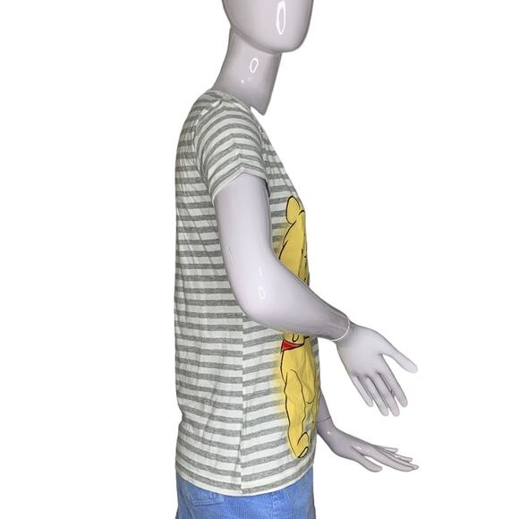 Disney Store Winnie The Pooh Top Short Sleeve White and Gray Size S - Picture 4 of 8
